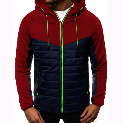 Men's Casual Sweatshirt Zipper Hooded Sweatshirt Jacket
