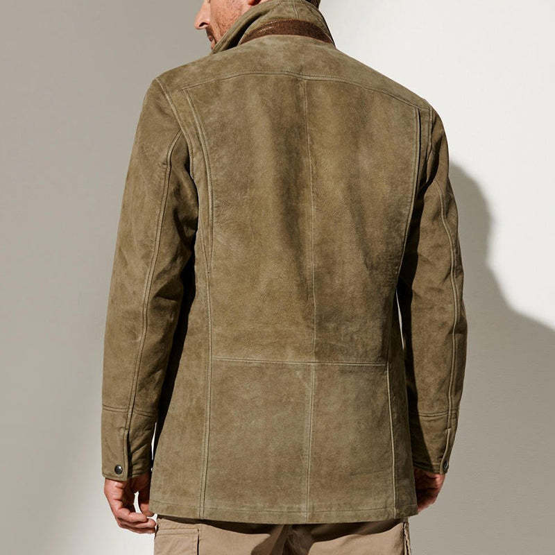 Men’s Autumn Vintage Buckskin Jacket 