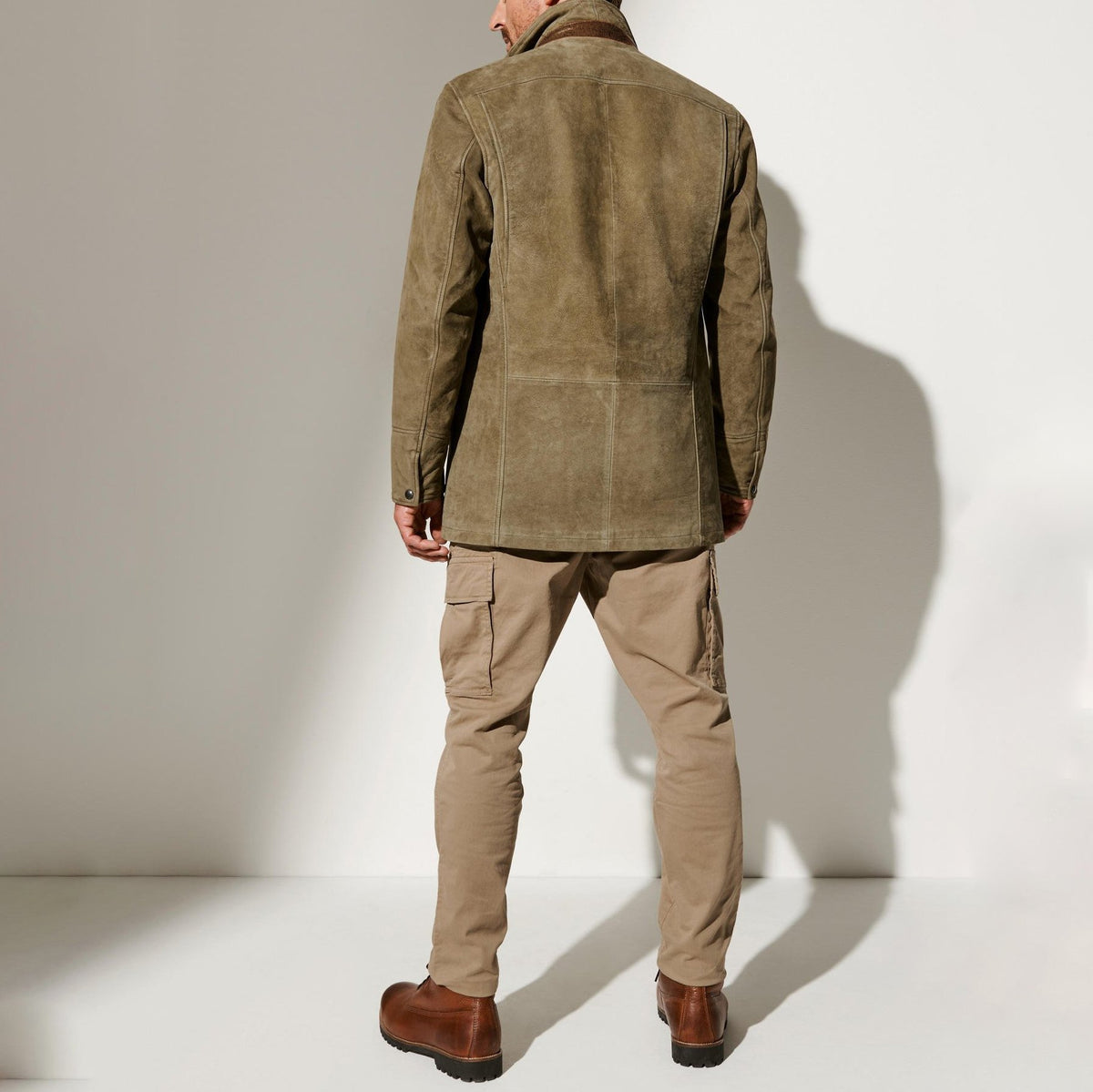 Men’s Autumn Vintage Buckskin Jacket 