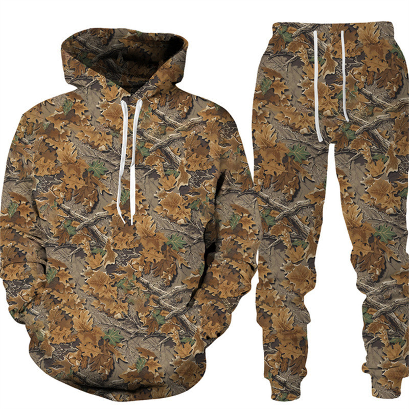Fishing Camping Men's Camo Outfitter Hoodie