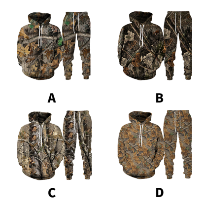 Fishing Camping Men's Camo Outfitter Hoodie