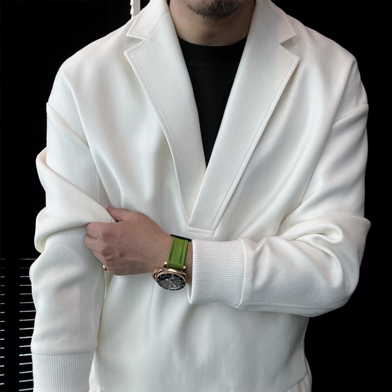 Men's Deep V Neck Design Loose Long Sleeves