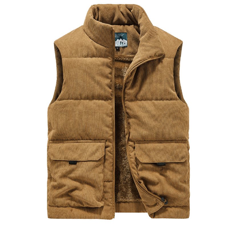 Mens Waistcoat Gilet Body Warmer Gillet Winter Warm Padded Quilted Sleeveless