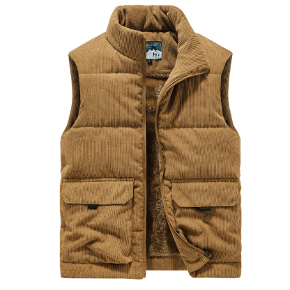 Mens Waistcoat Gilet Body Warmer Gillet Winter Warm Padded Quilted Sleeveless