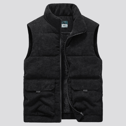 Mens Waistcoat Gilet Body Warmer Gillet Winter Warm Padded Quilted Sleeveless