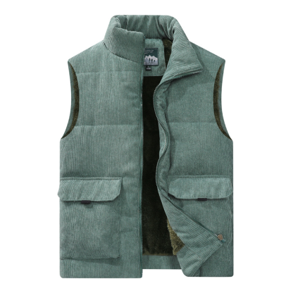 Mens Waistcoat Gilet Body Warmer Gillet Winter Warm Padded Quilted Sleeveless