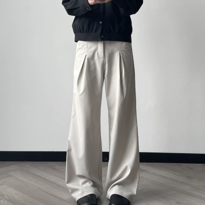 Men's Casual Loose Wide-Leg Trousers