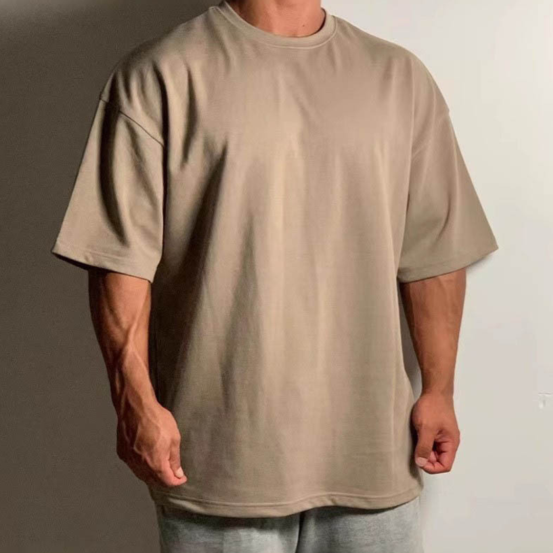 Men's Summer Sports Fitness Leisure Large Size Heavyweight Drop Should