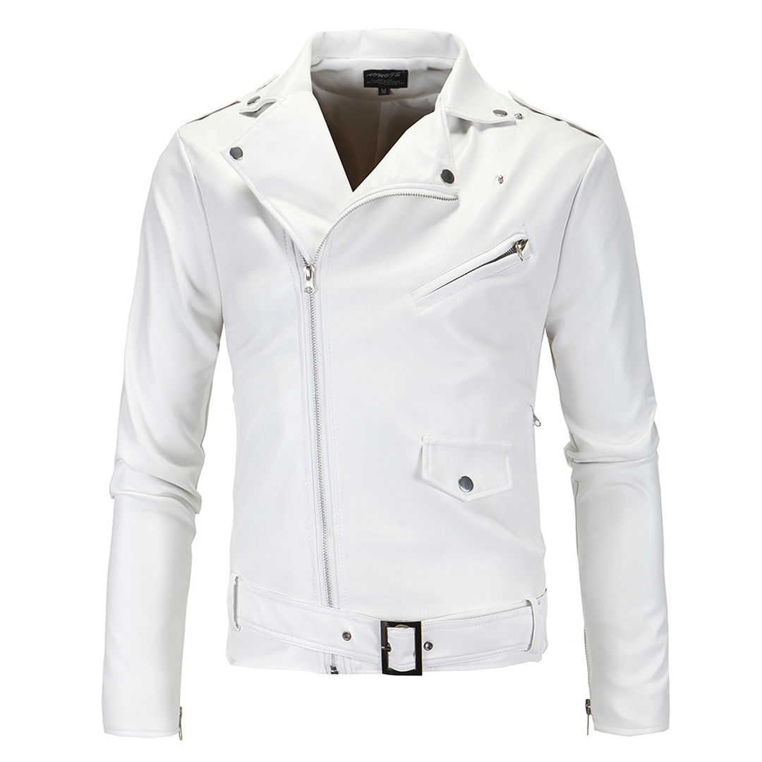 Men's Leather Jackets Trendy Men's Motorcycle Leather Jackets