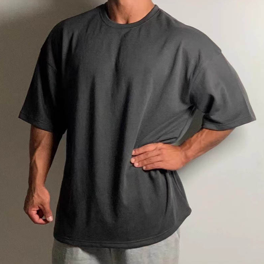 Men's Summer Sports Fitness Leisure Large Size Heavyweight Drop Should