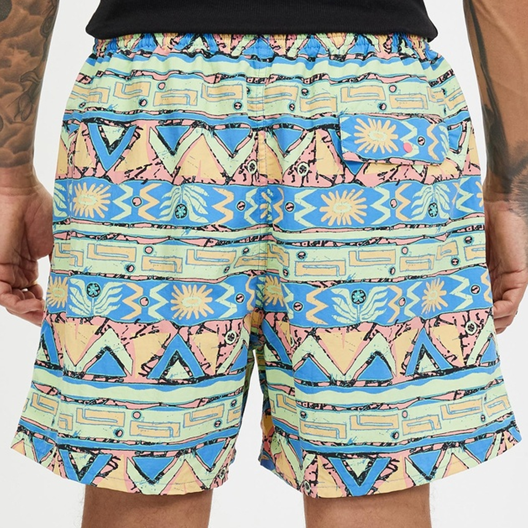 Summer Niche Print Loose Shorts