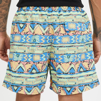 Summer Niche Print Loose Shorts
