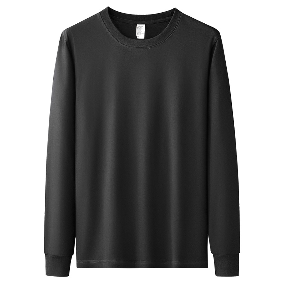270G Heavyweight Long-Sleeved T-Shirt Men's Spring And Autumn Style Pure Cotton Pullover Bottoming Shirt