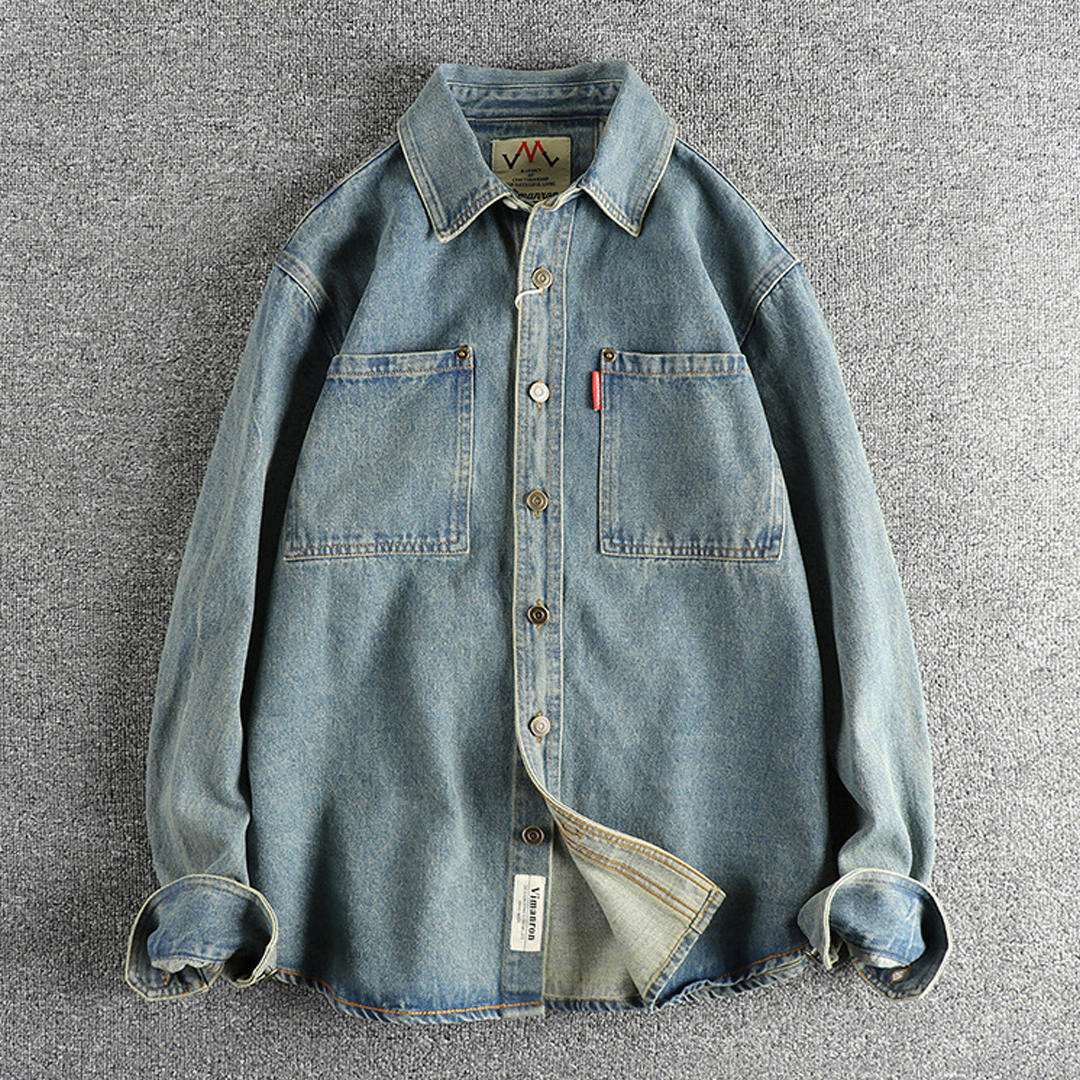 American Retro Denim Shirt Jacket