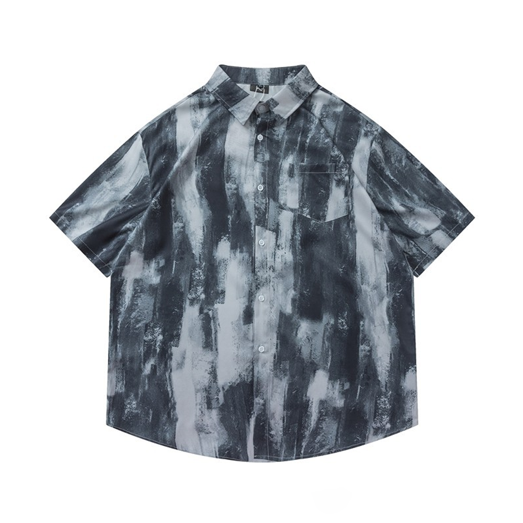 Summer Loose Versatile Tie-Dye Full Print Pattern Beach Resort Style S