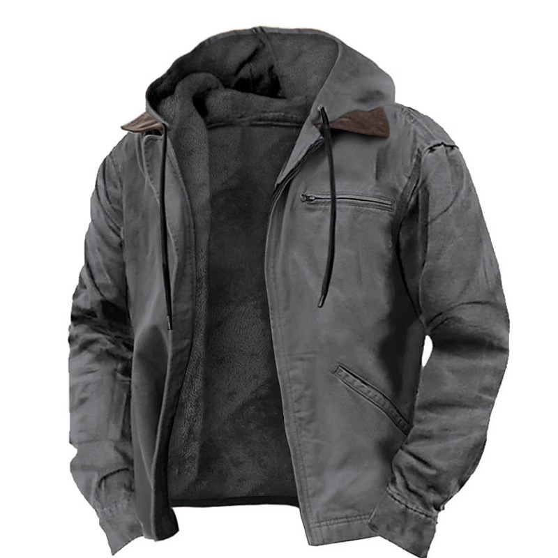 Colorful Hooded Cotton-Padded Jacket