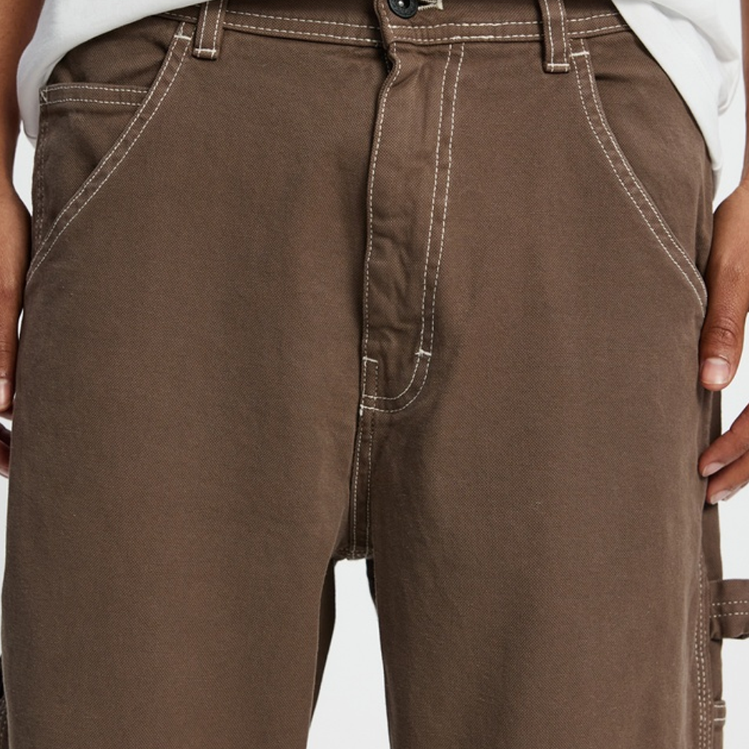 Men's Designer Washed Loose Straight Wide-Leg Jeans