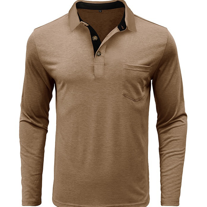 Men's Polo Cross border Autumn/Winter Base Shirt Top Polos
