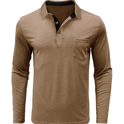 Men's Polo Cross border Autumn/Winter Base Shirt Top Polos