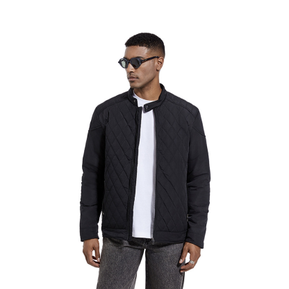 Mens Top Coat  Men Casual Jacket Mens Button Up Shirts Mens Full Zip Jacket Men's Fashion Casual Solid Color Zipper Pockets Long Sleeve Hoodless Casual Outwear