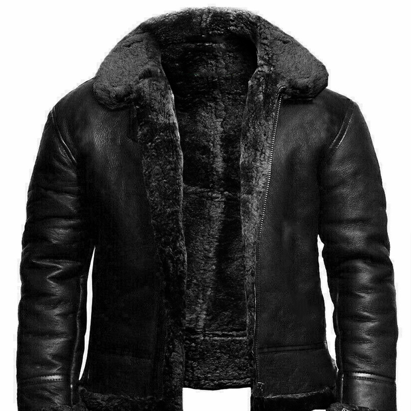 Fur Coat Thickened Premium Faux Suede Coat For Men Warm And Trendy Zipper Jacket With Thickened Lining