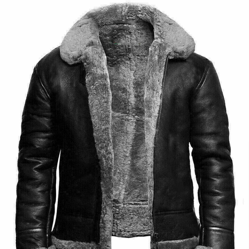 Fur Coat Thickened Premium Faux Suede Coat For Men Warm And Trendy Zip