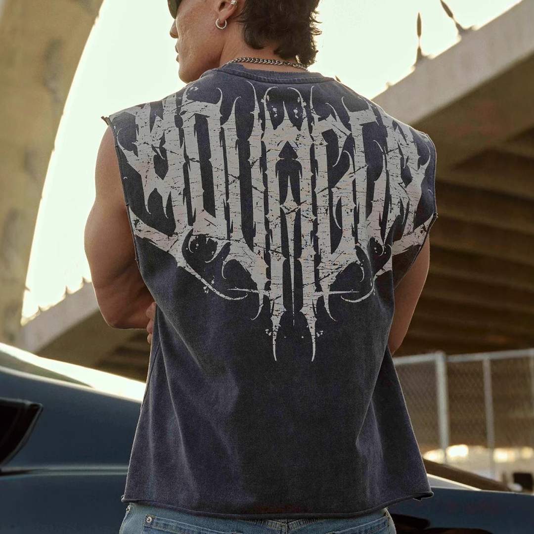 Men's Vest Summer New Jogging Sports Fitness Vest Fashion Casual Sleeveless T-Shirt