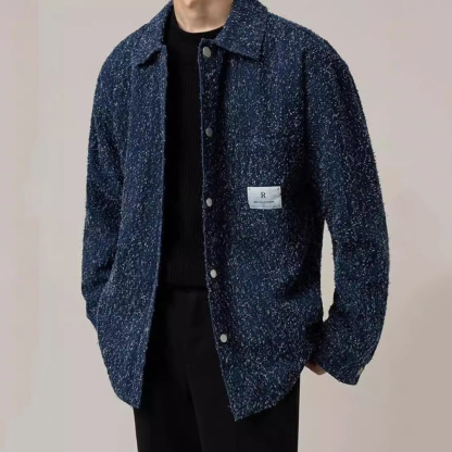 Men's Spring And Autumn High-End Jacket Loose Casual Long-Sleeved Shirt