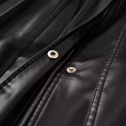 Men's Fashion Leather Short Flight Jacket