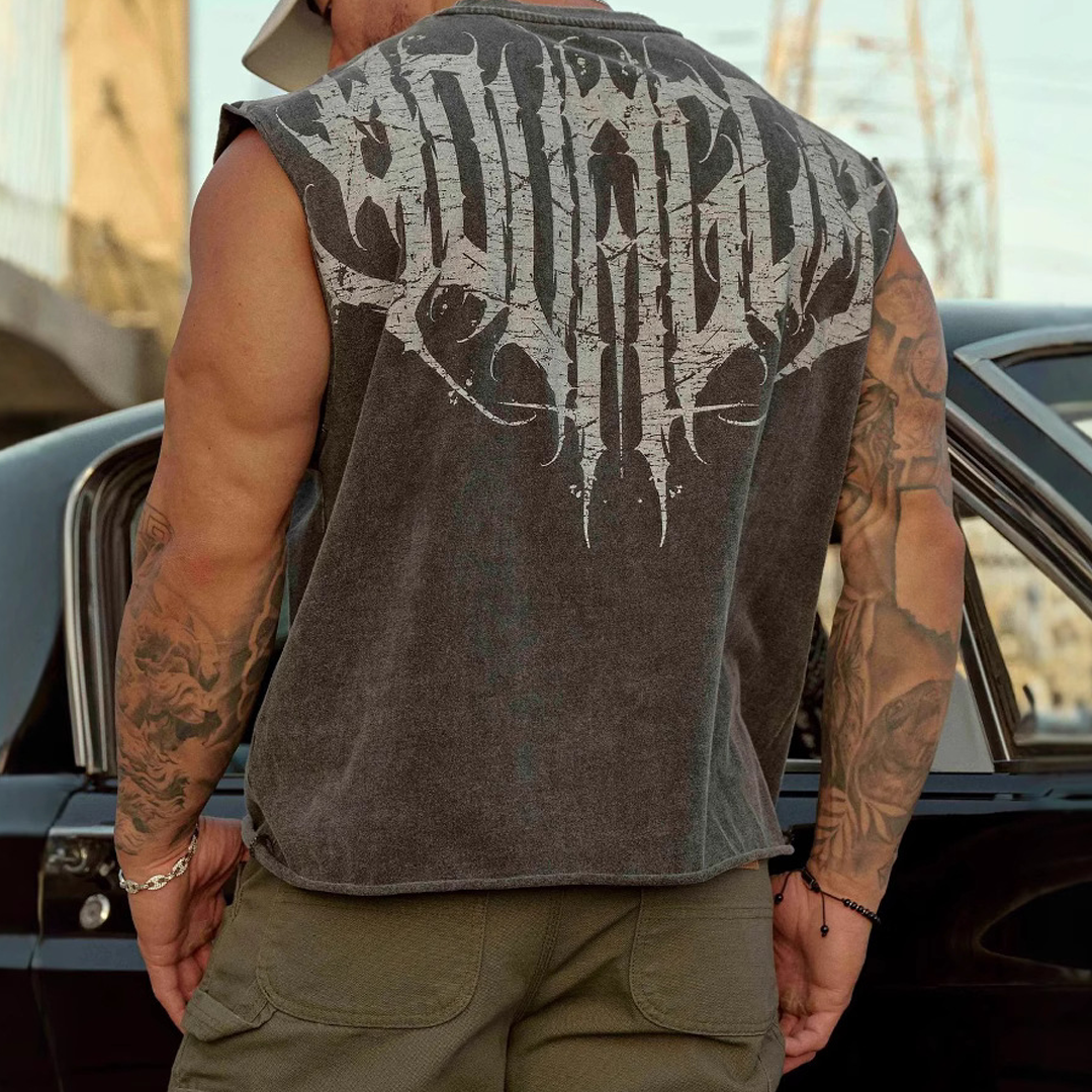 Men's Vest Summer New Jogging Sports Fitness Vest Fashion Casual Sleeveless T-Shirt