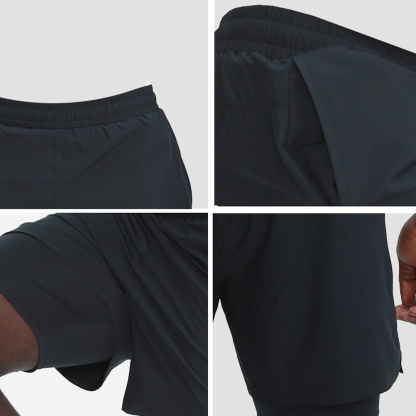 Men's Quick-Dry Performance Shorts – Loose American-Style Training Shorts with Lining