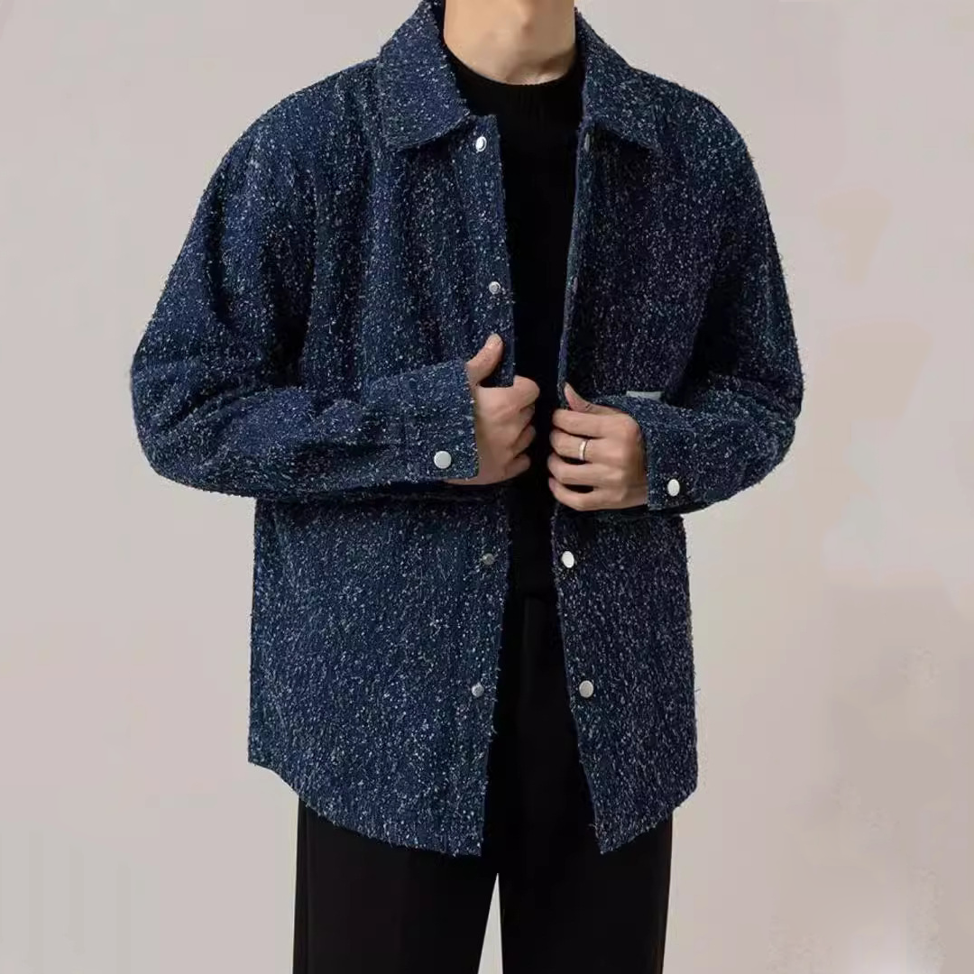 Men's Spring And Autumn High-End Jacket Loose Casual Long-Sleeved Shirt