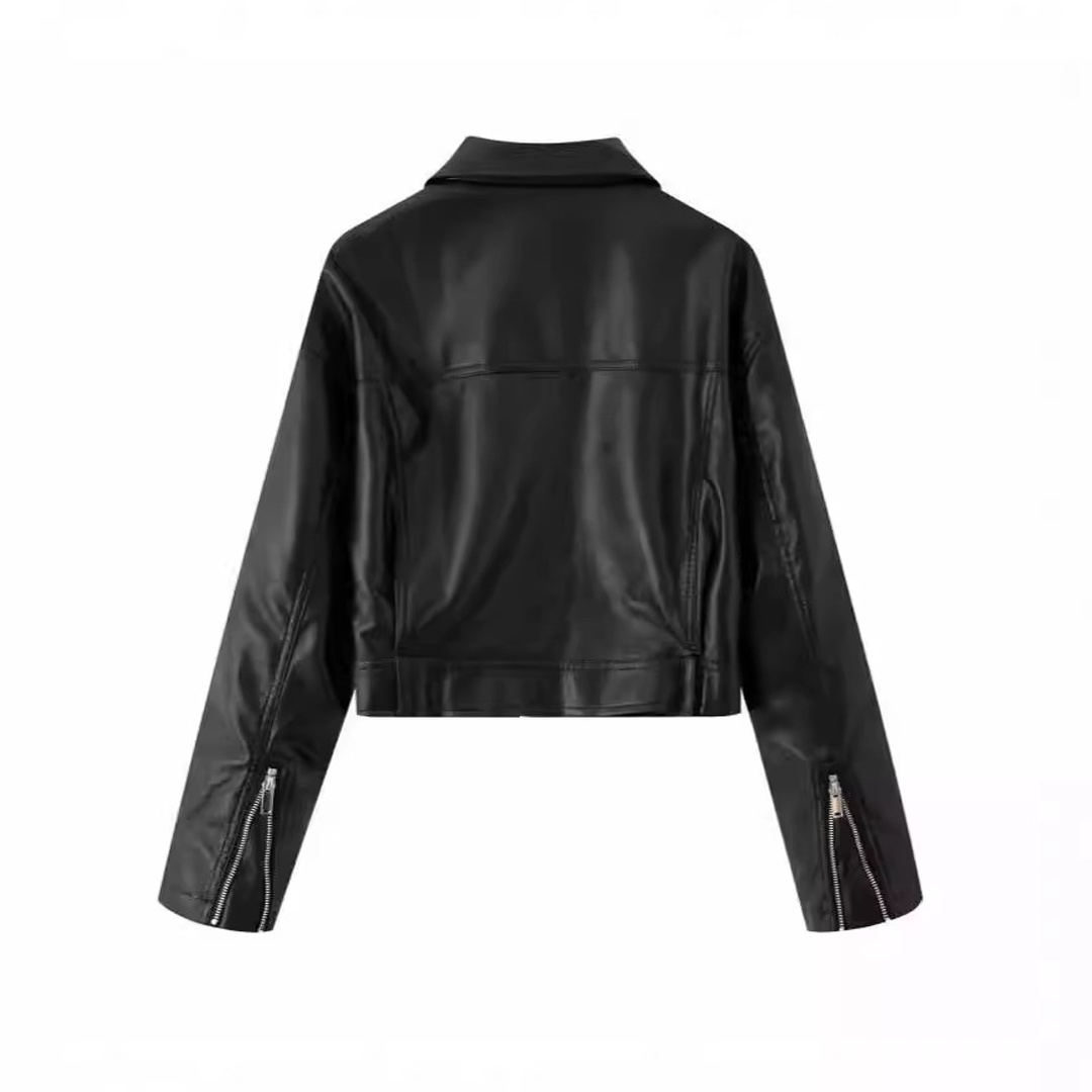 Men's Fashion Leather Short Flight Jacket