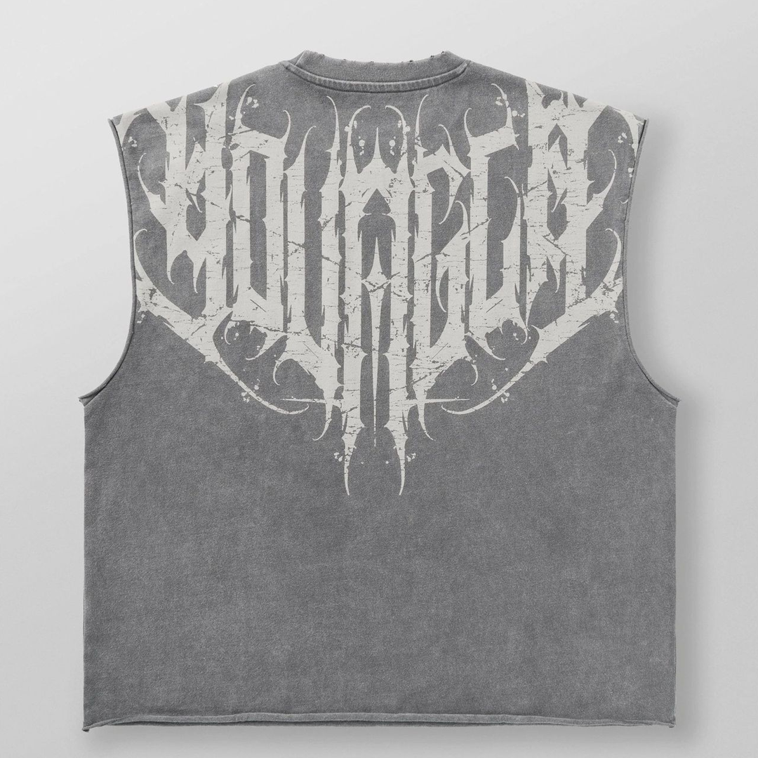 Men's Vest Summer New Jogging Sports Fitness Vest Fashion Casual Sleev