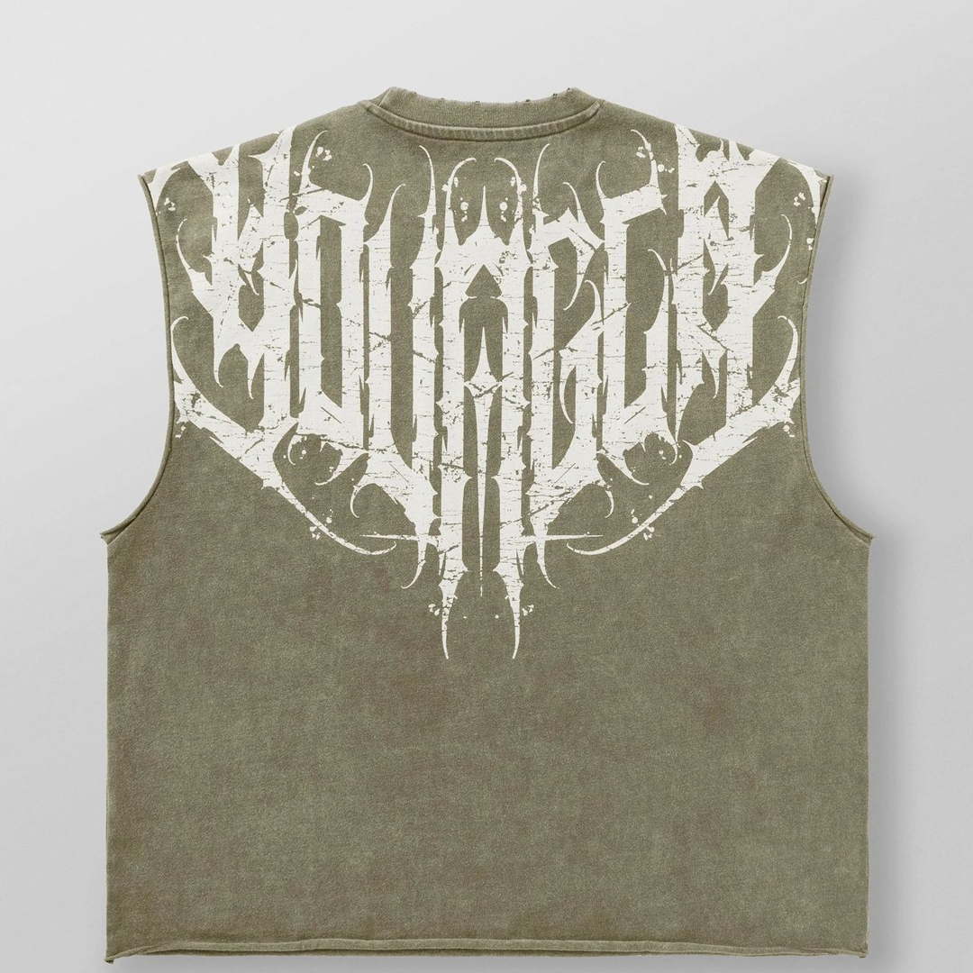 Men's Vest Summer New Jogging Sports Fitness Vest Fashion Casual Sleev