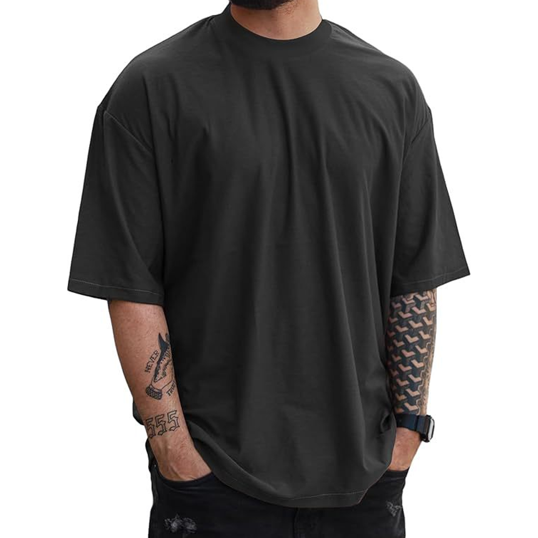 Summer Fashion Trend Simple Men And Women Loose Short Sleeves