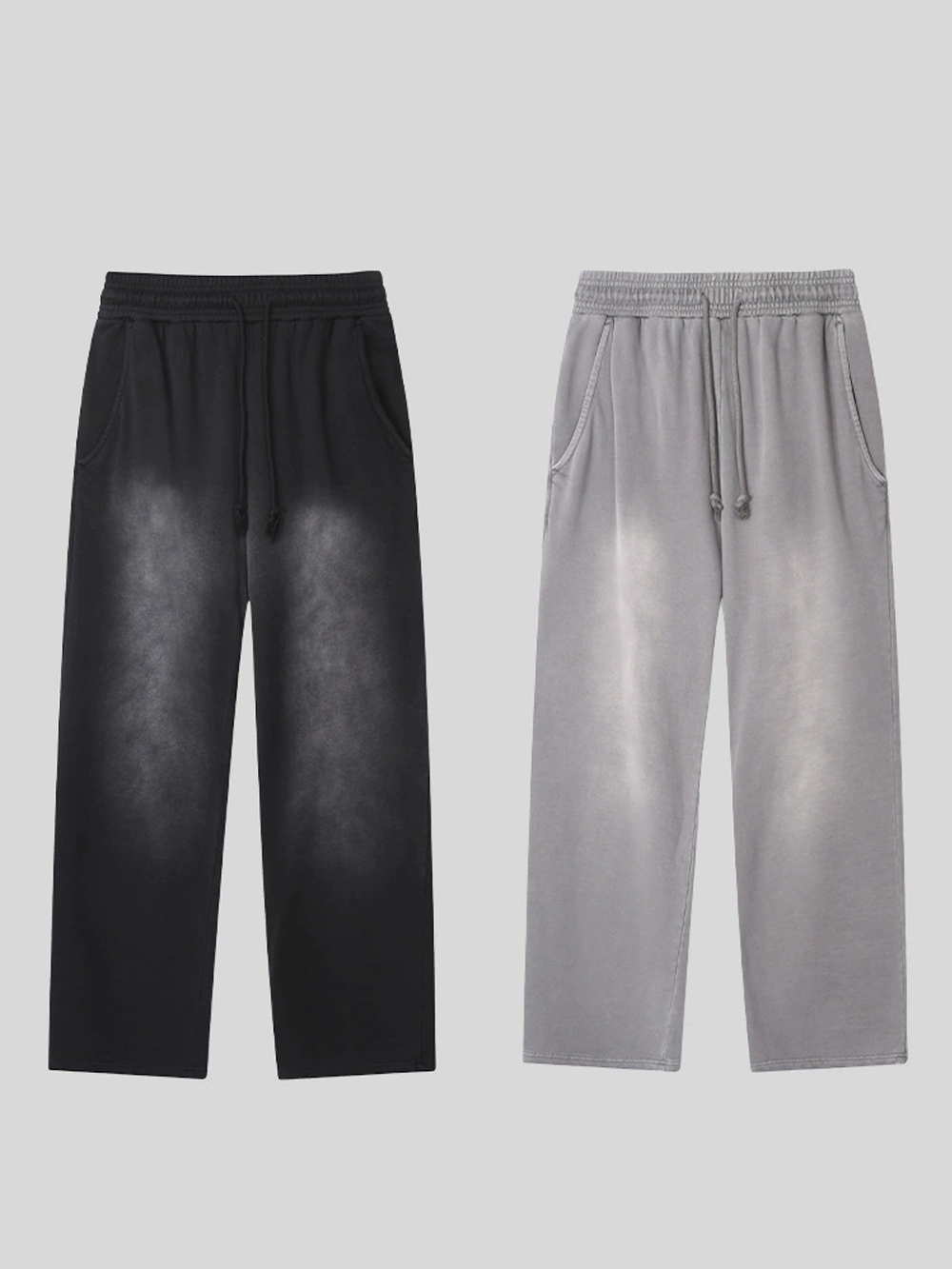 New Men's Casual All-Match Gradient Loose Wide-Leg Pants