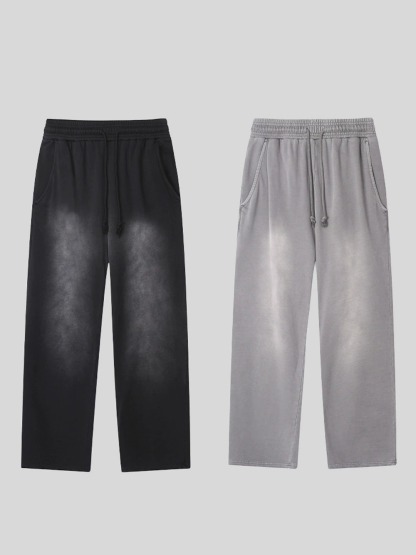 New Men's Casual All-Match Gradient Loose Wide-Leg Pants