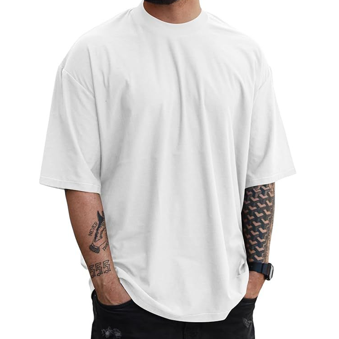 Summer Fashion Trend Simple Men And Women Loose Short Sleeves