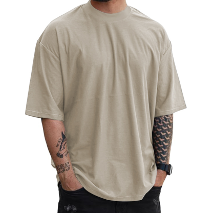 Summer Fashion Trend Simple Men And Women Loose Short Sleeves