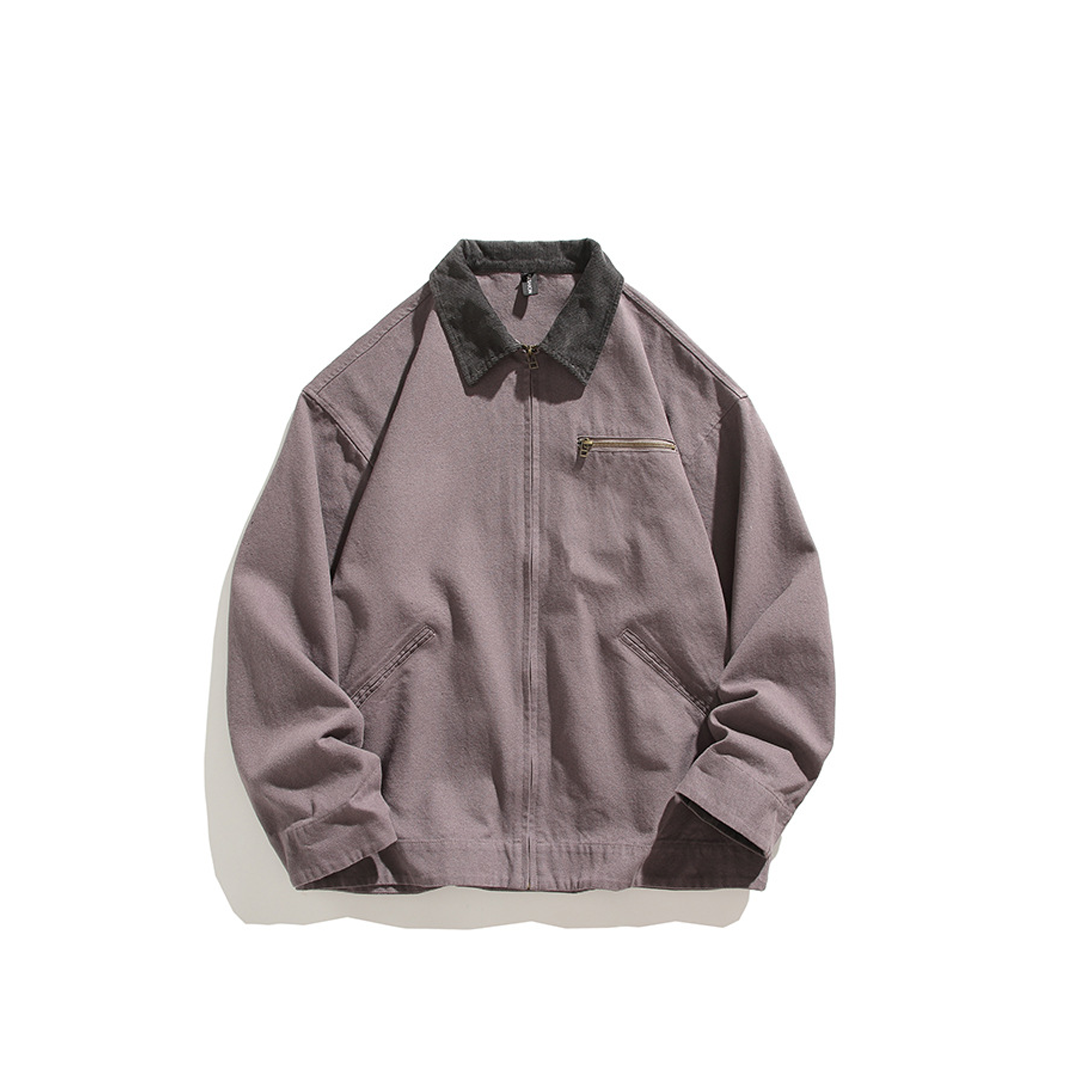 Retro American Work Jacket Loose And Versatile