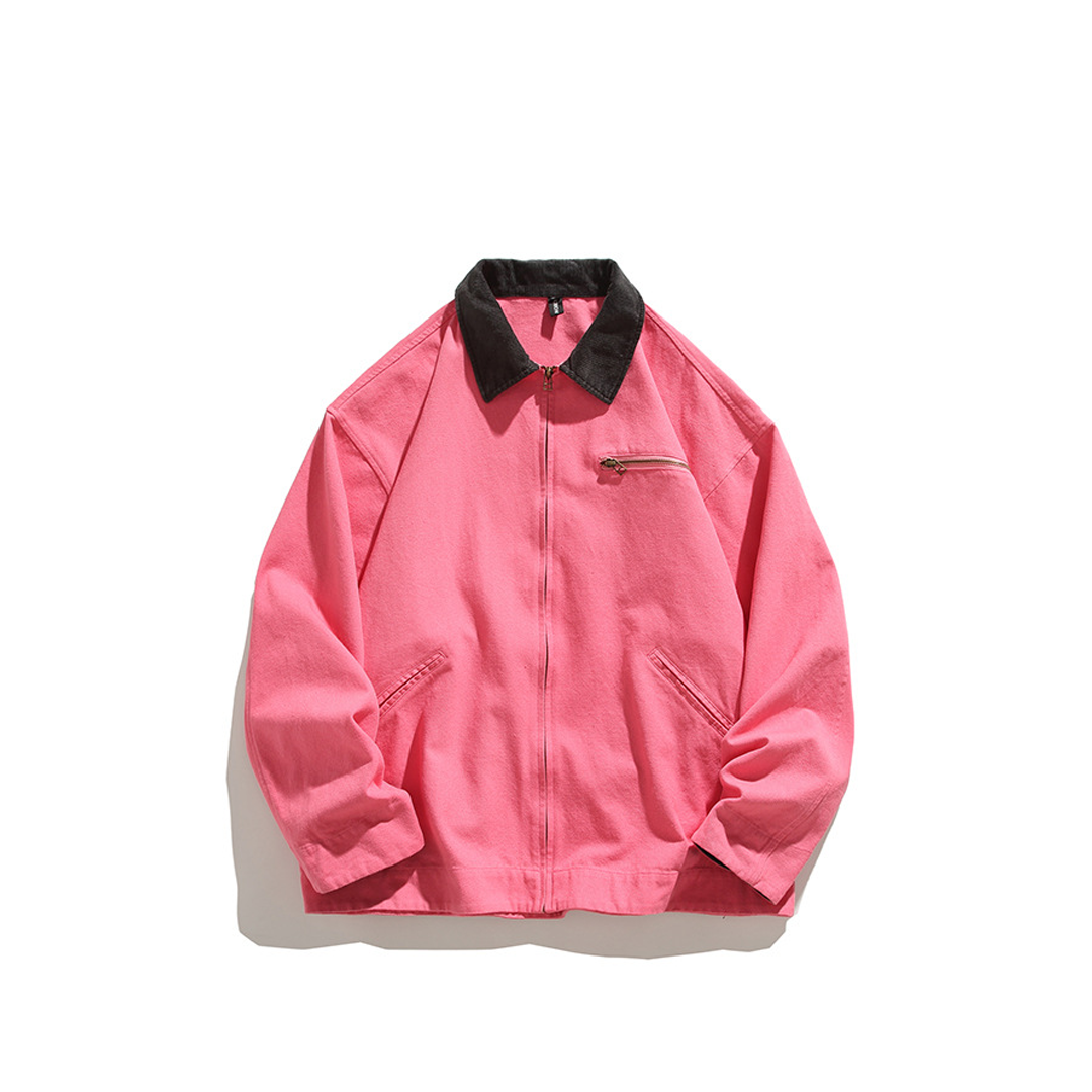 Retro American Work Jacket Loose And Versatile