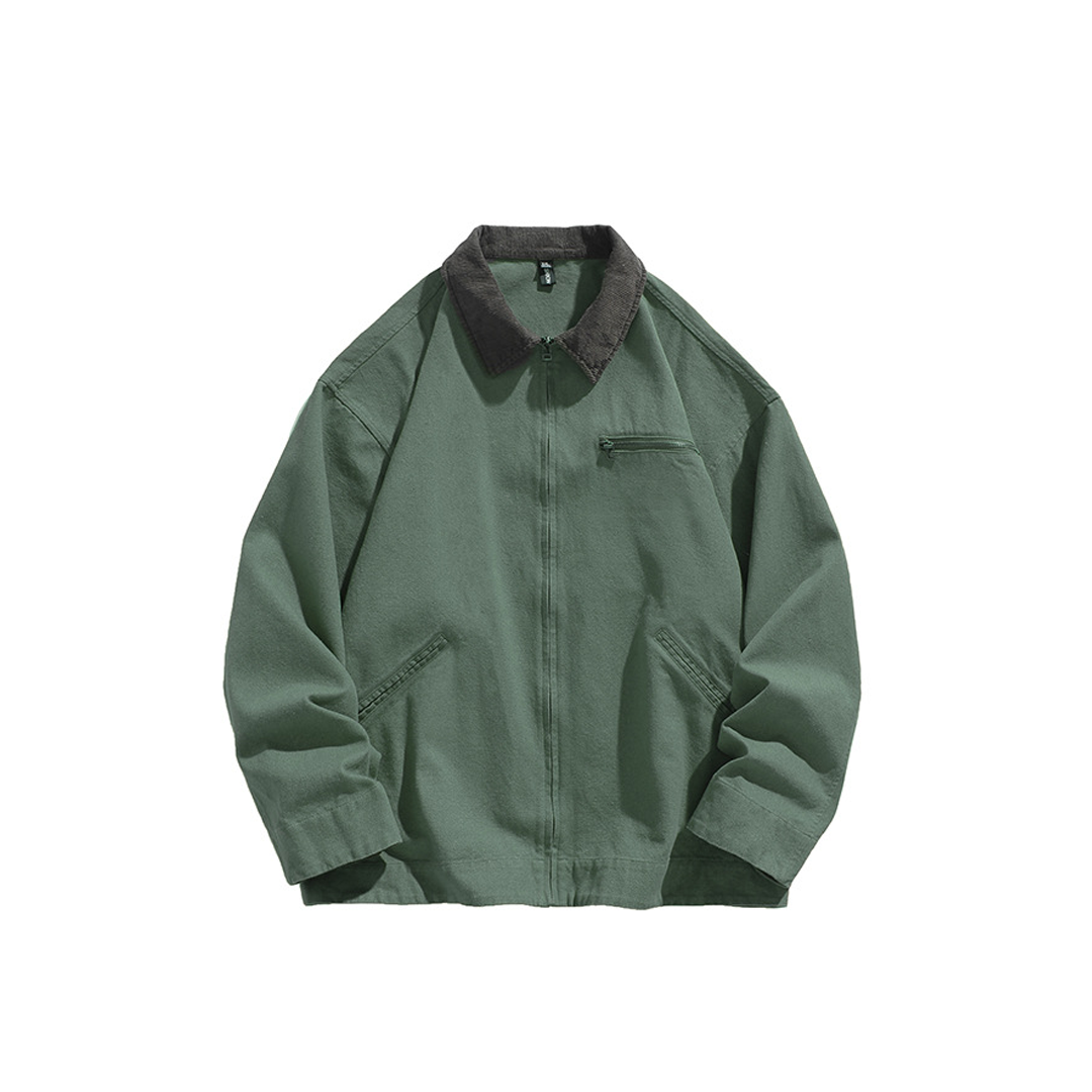 Retro American Work Jacket Loose And Versatile