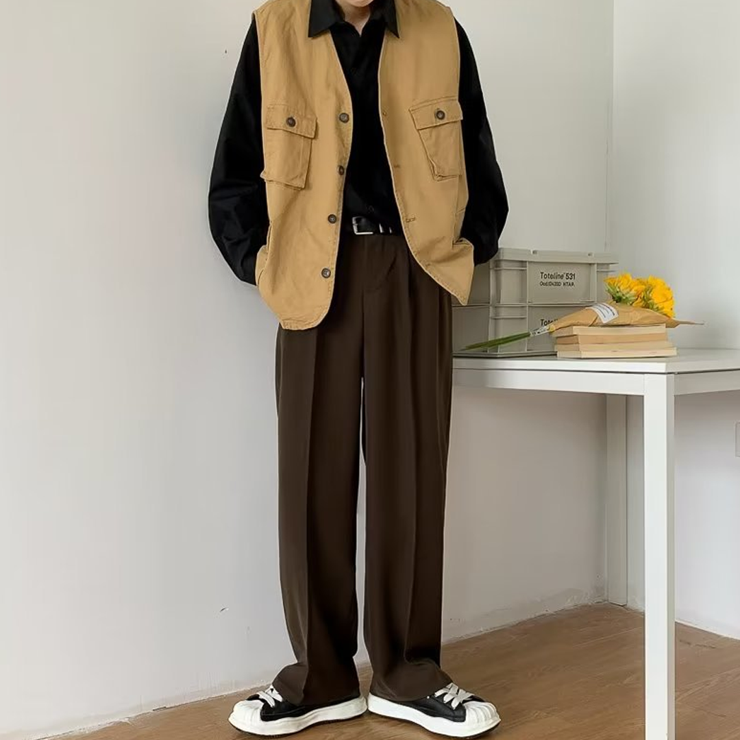 Men's Loose Fit Casual Trousers