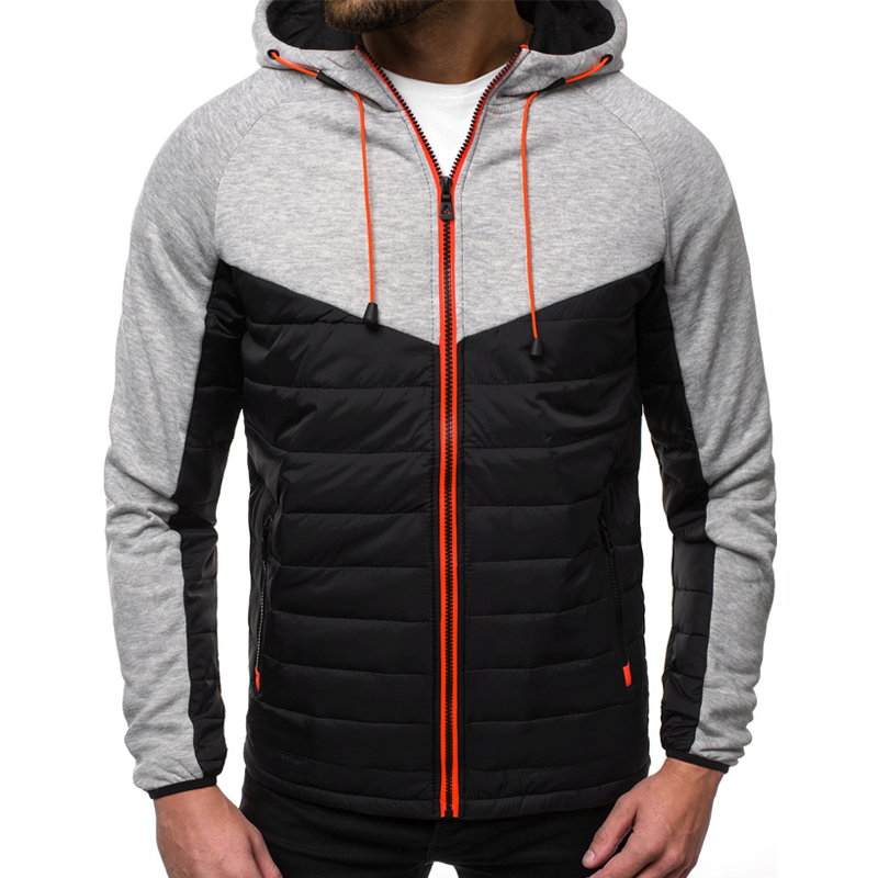Men's Casual Sweatshirt Zipper Hooded Sweatshirt Jacket