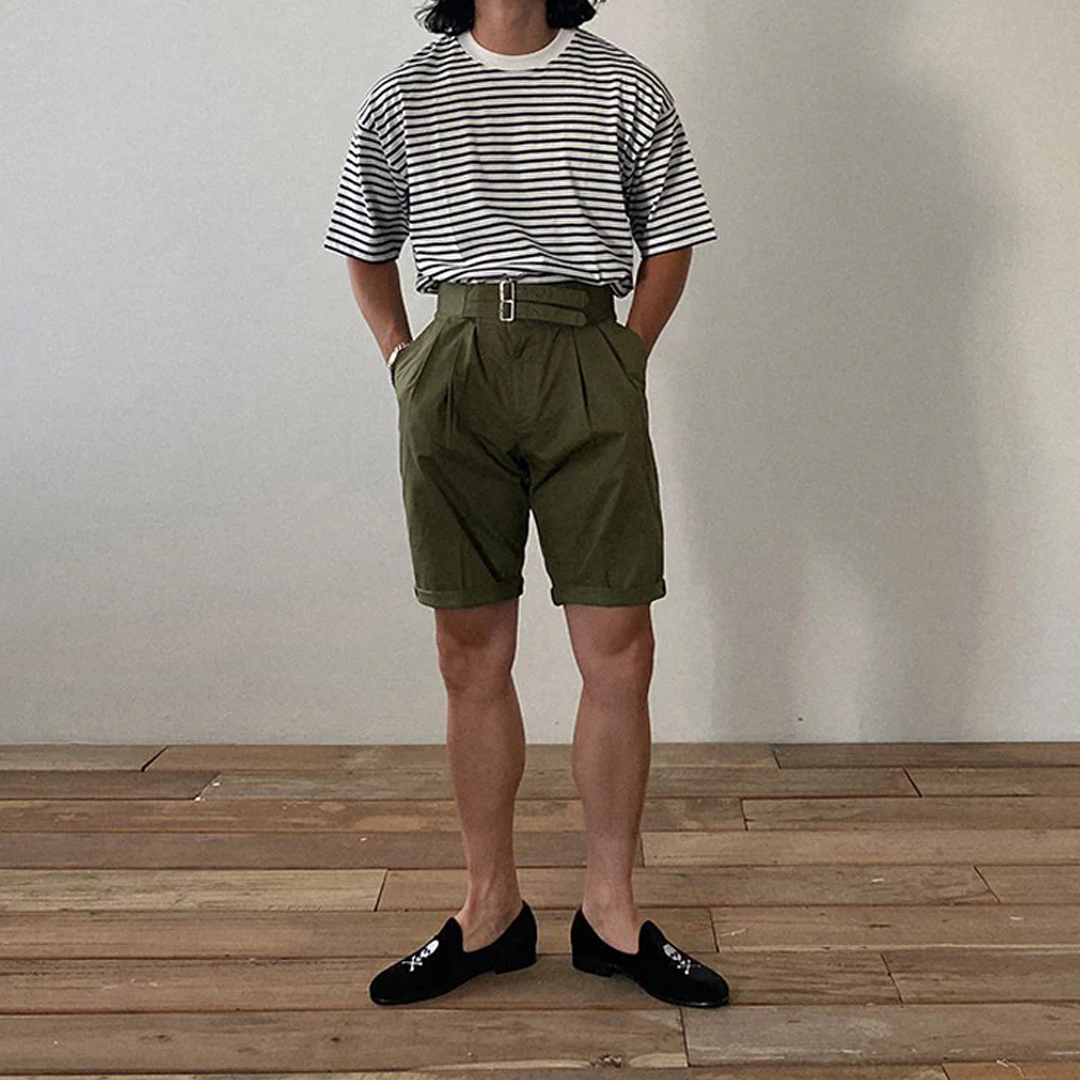 Summer Men's Loose Versatile Casual Suit Shorts