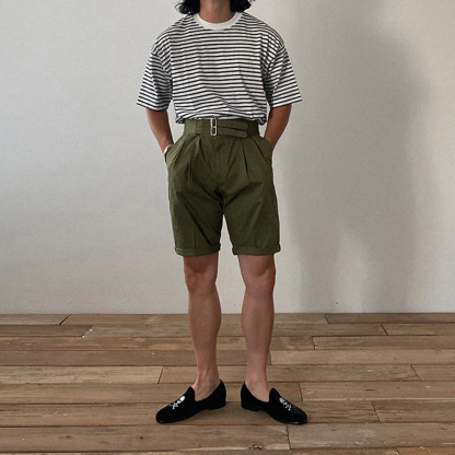 Summer Men's Loose Versatile Casual Suit Shorts