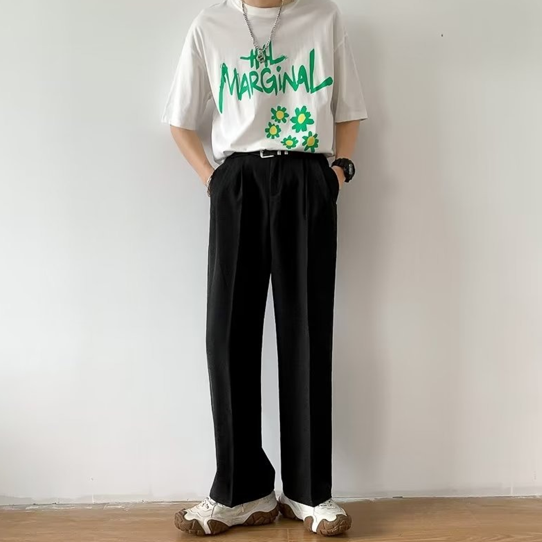 Men's Loose Fit Casual Trousers