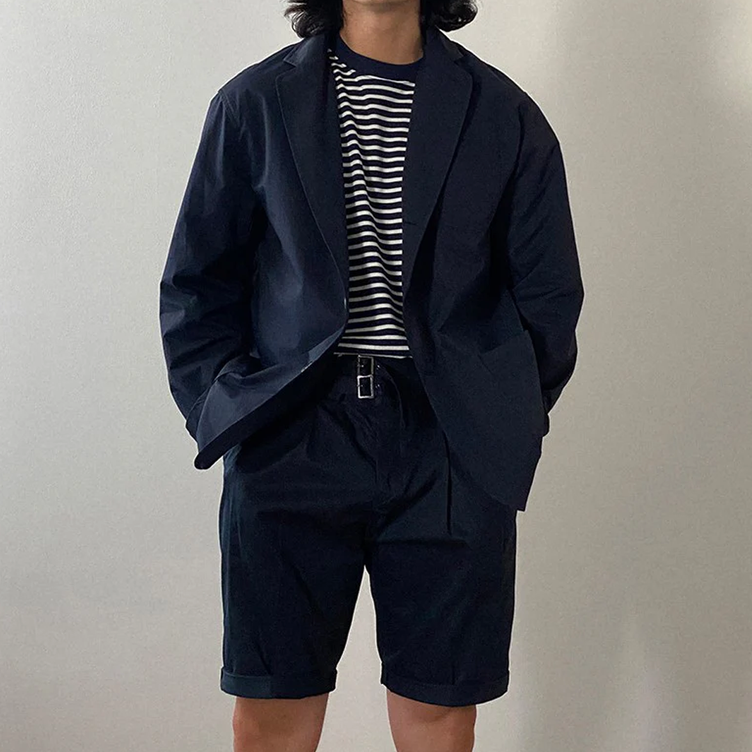 Summer Men's Loose Versatile Casual Suit Shorts