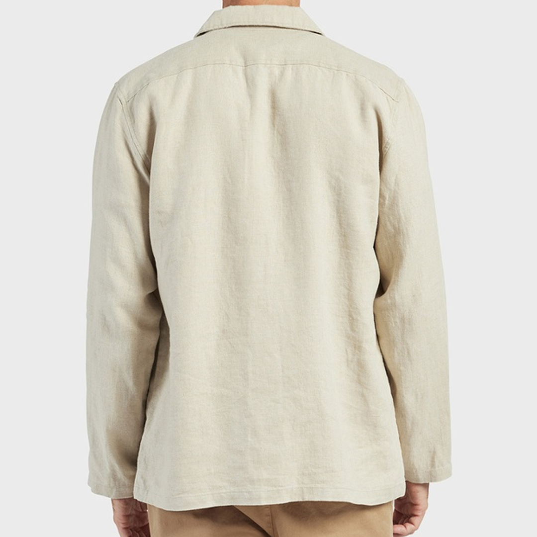 Men's Casual All-Match Solid Color Jacket Shirt